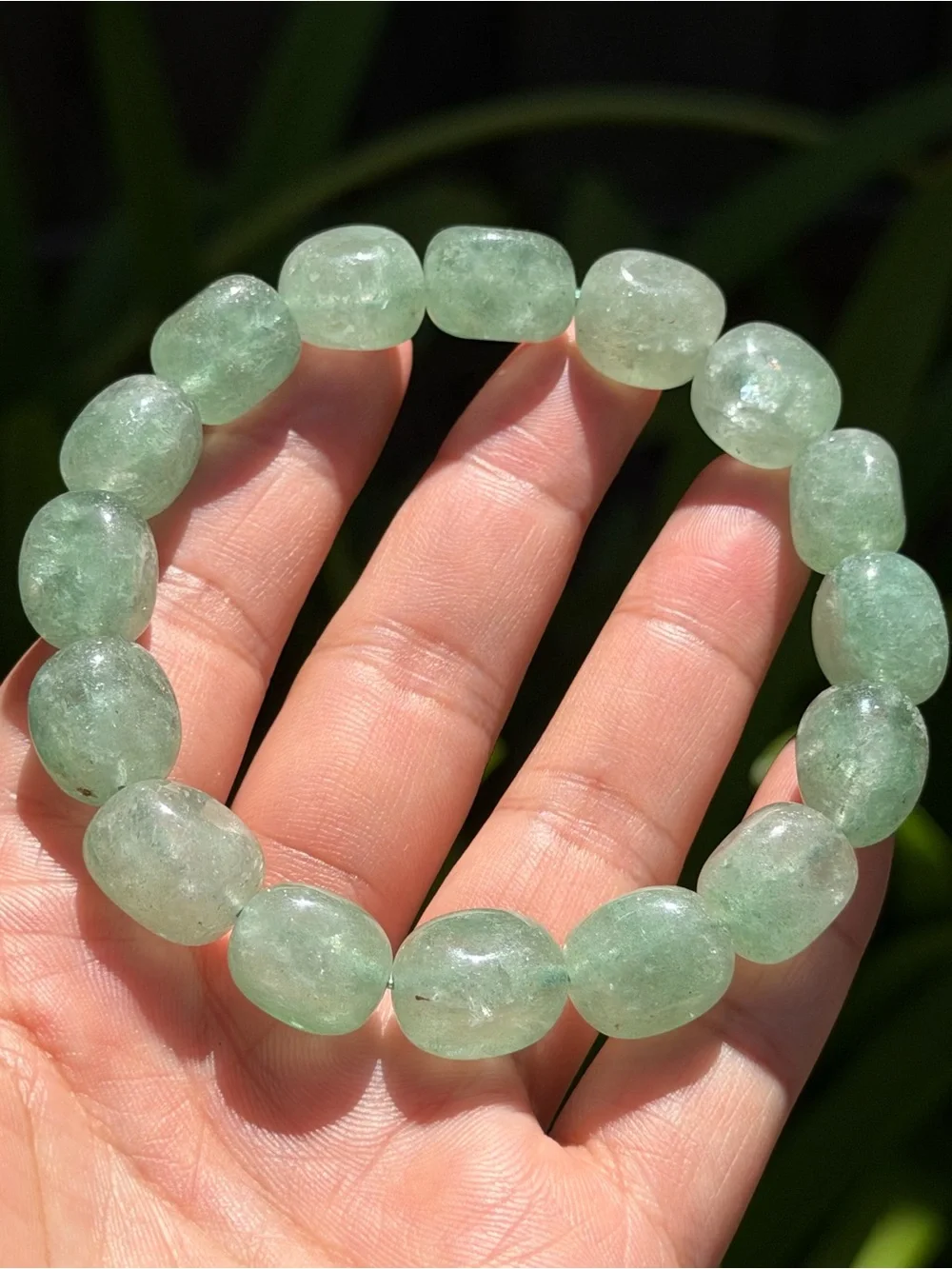 12mm green aventurine crystal gemstone bracelet 2231